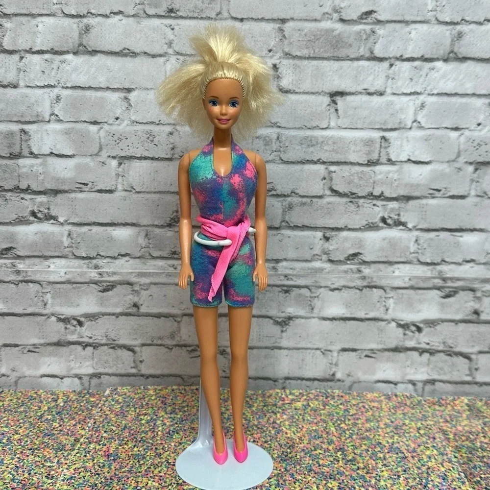 Barbie FASHION PLAY Doll 1991 Vintage Outfit Belt Shoes Blonde Hair Blue Eyes